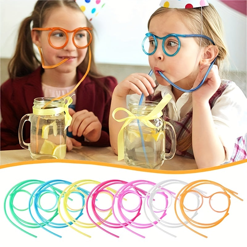 1pc Crazy Straw Glasses – Fun Party Favor & Gift Bag Stuffer for Birthdays