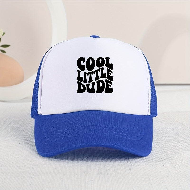 Cool Little Dude" Mesh Cap – Trendy Summer Hat for Kids