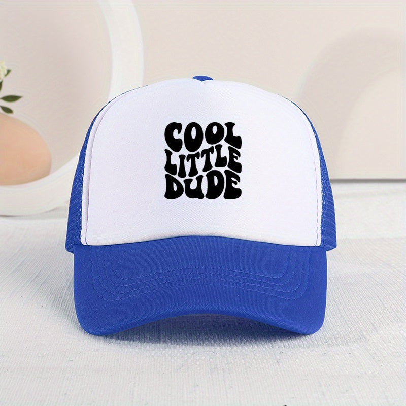 Cool Little Dude" Mesh Cap – Trendy Summer Hat for Kids