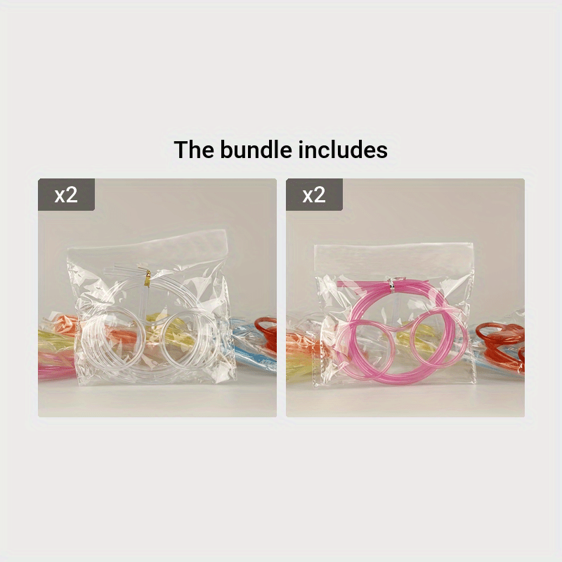 1pc Crazy Straw Glasses – Fun Party Favor & Gift Bag Stuffer for Birthdays