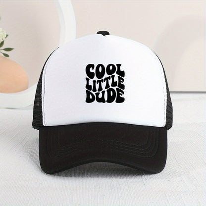 Cool Little Dude" Mesh Cap – Trendy Summer Hat for Kids