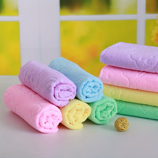 4pcs Colorful Microfiber Towels – Soft, Absorbent & Multi-Purpose