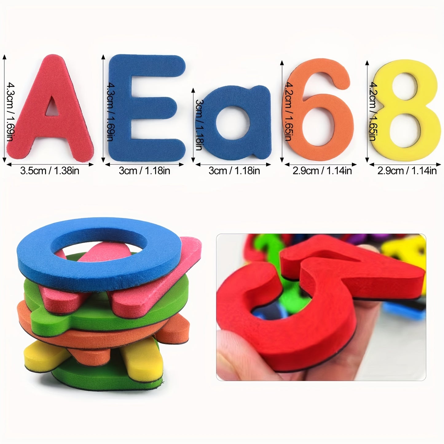 Moodon Magnetic Letters & Numbers – Fun Educational Fridge Toys