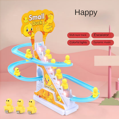 6 Ducklings Climbing Toy – Electric Slide with Lights & Music, Top Holiday Gift