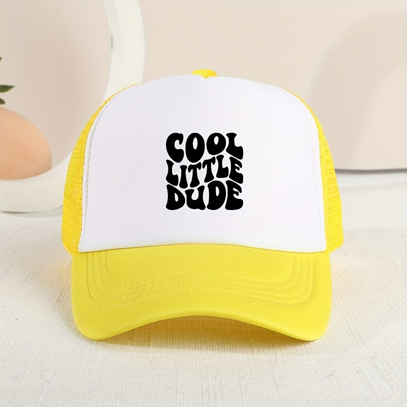 Cool Little Dude" Mesh Cap – Trendy Summer Hat for Kids