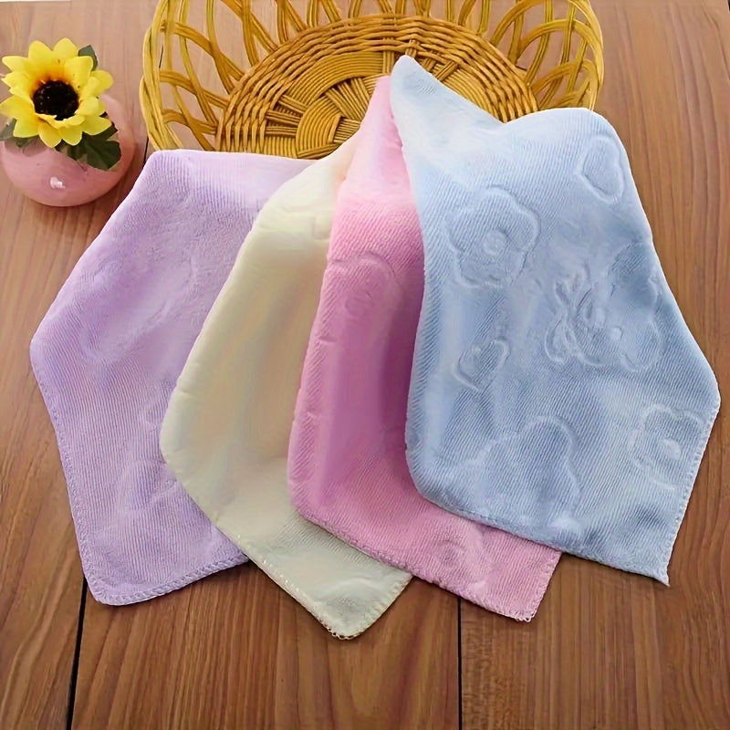 4pcs Colorful Microfiber Towels – Soft, Absorbent & Multi-Purpose