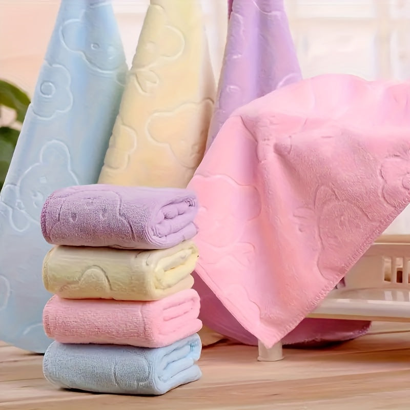 4pcs Colorful Microfiber Towels – Soft, Absorbent & Multi-Purpose