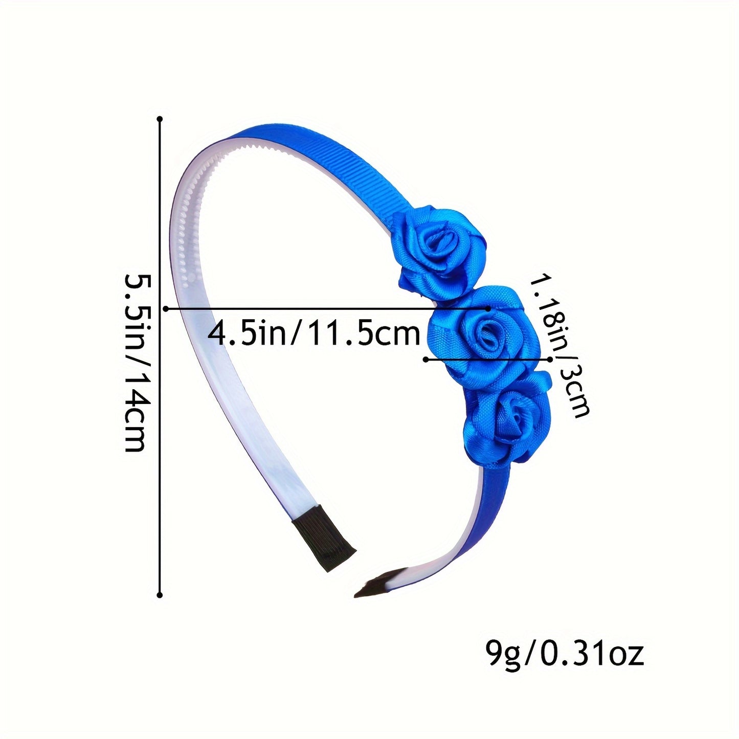 4pcs Fabric Flower Headbands – Cute, Versatile Hair Accessories