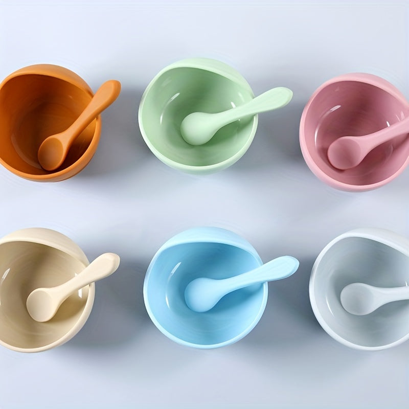 Kids Feeding Bowl & Spoon – Safe, Non-Slip, Holiday Gift Ready