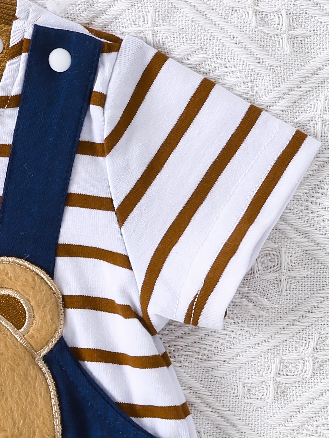 Newborn Boys' Onesie – Bear Football Embroidery