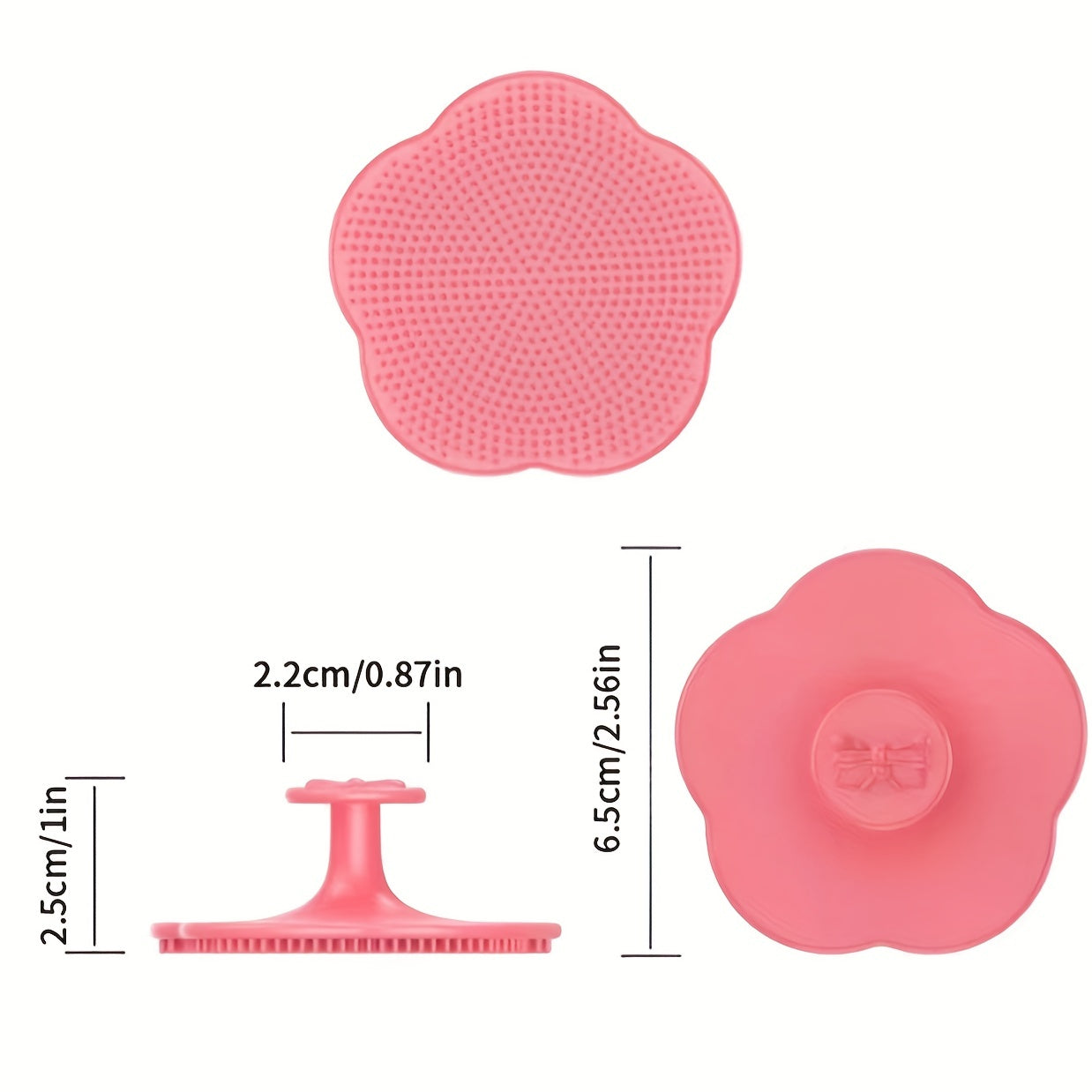 Bath Brush, Cradle Cap Brush, Silicone Massage Brush, Silicone Scrubbers Exfoliator Brush