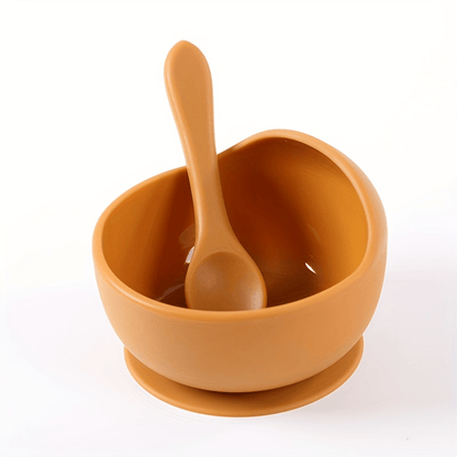 Kids Feeding Bowl & Spoon – Safe, Non-Slip, Holiday Gift Ready