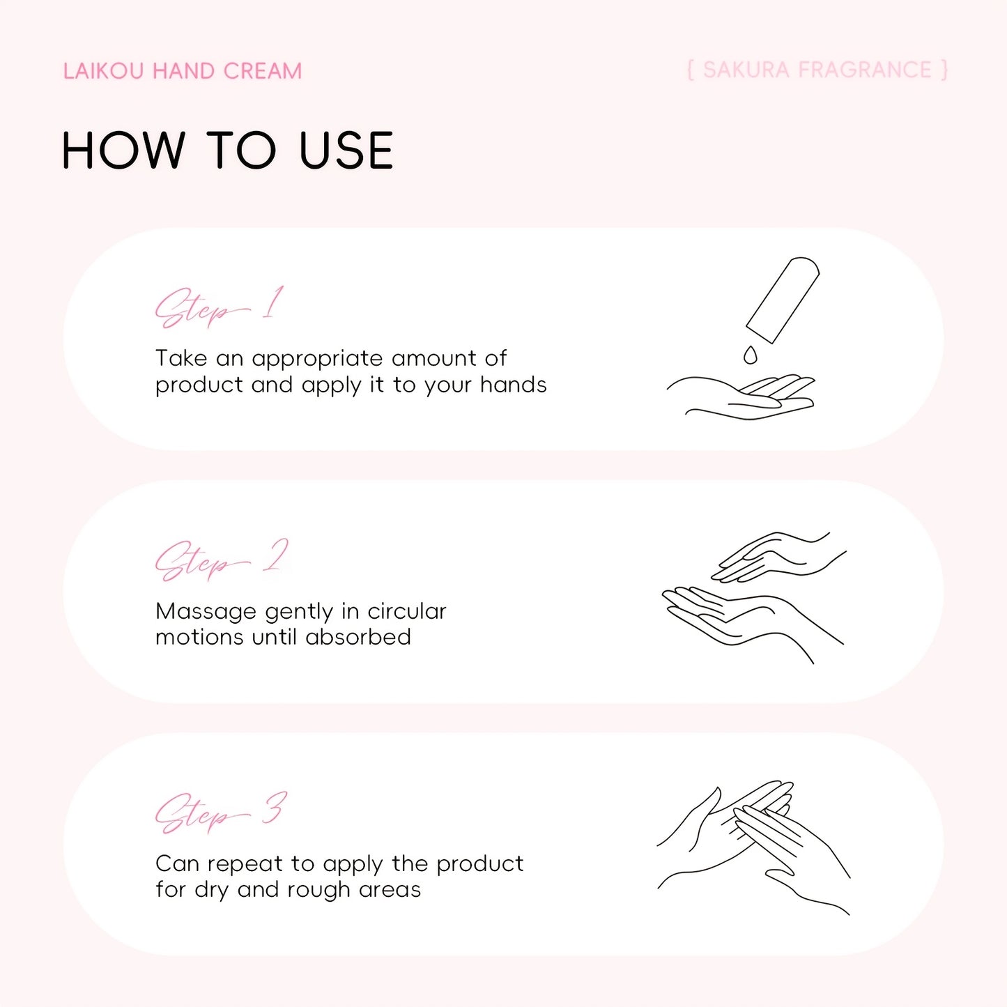 LAIKOU Sakura Hand Cream (20pcs) – Moisturizing & Travel-Friendly Gift Set