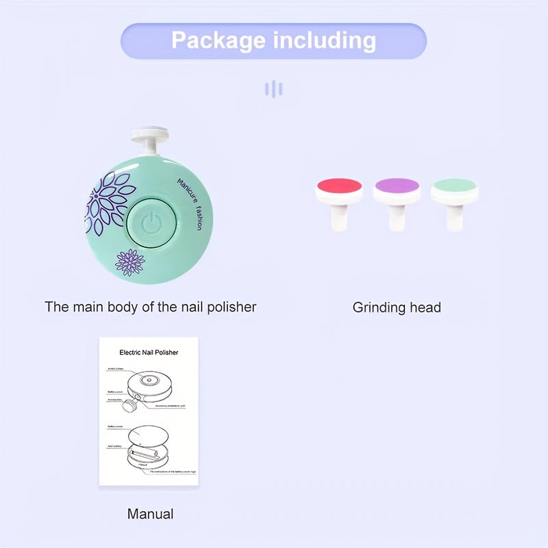 ✨ Baby Nail Set – Trimmer, Polisher & Scissors (3pcs, No Battery)