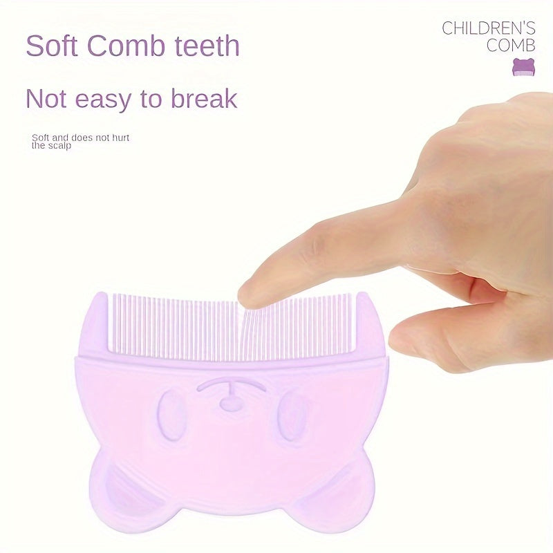 2pcs Baby Grooming Kit – Soft Silicone Brush & Gentle Comb (0–3Y)