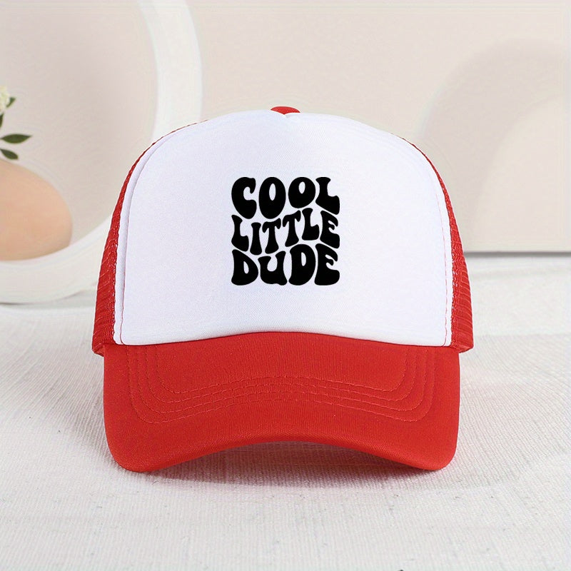 Cool Little Dude" Mesh Cap – Trendy Summer Hat for Kids