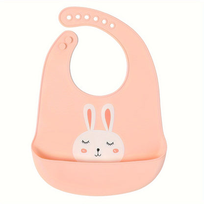 🐼 Cute Panda Silicone Bib – Waterproof, Adjustable, Dishwasher Safe (6M–6Y)