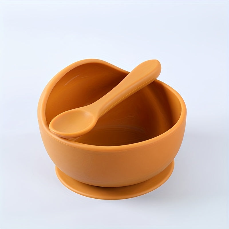 Kids Feeding Bowl & Spoon – Safe, Non-Slip, Holiday Gift Ready