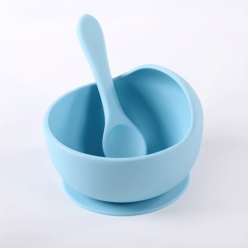 Kids Feeding Bowl & Spoon – Safe, Non-Slip, Holiday Gift Ready
