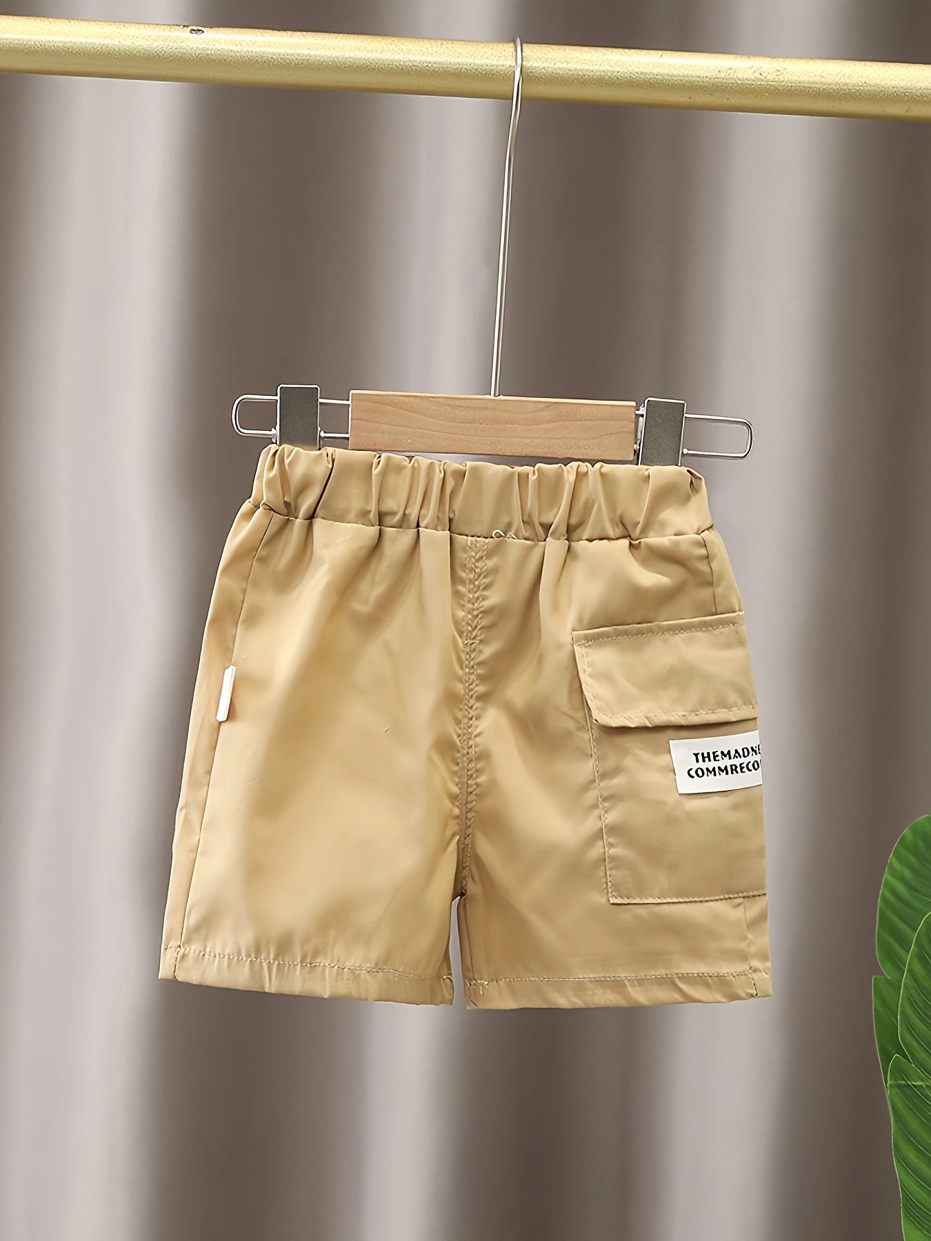 Baby Boy 2pcs Bear Outfit – Golf Shirt & Pocket Shorts (Summer Casual)