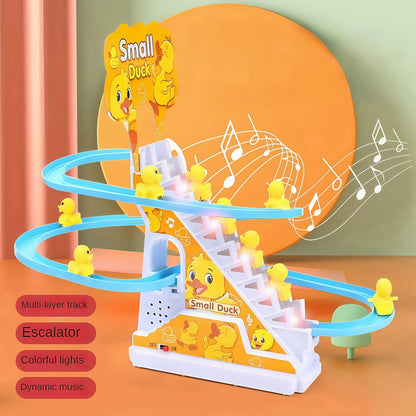 6 Ducklings Climbing Toy – Electric Slide with Lights & Music, Top Holiday Gift