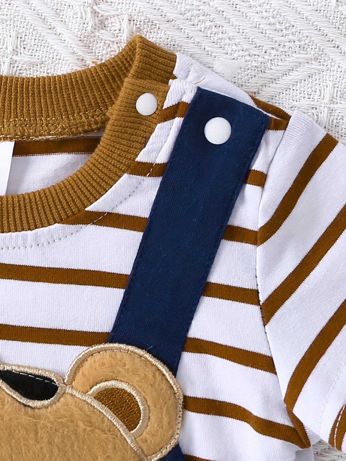 Newborn Boys' Onesie – Bear Football Embroidery