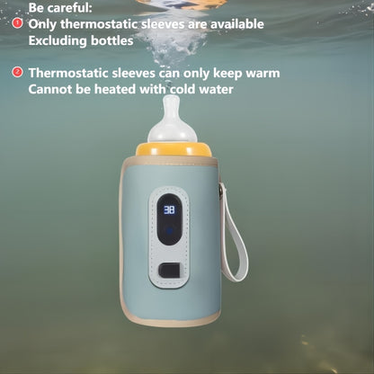 USB Bottle Warmer & Sterilizer with Digital Display and 5-Speed Temperature Control