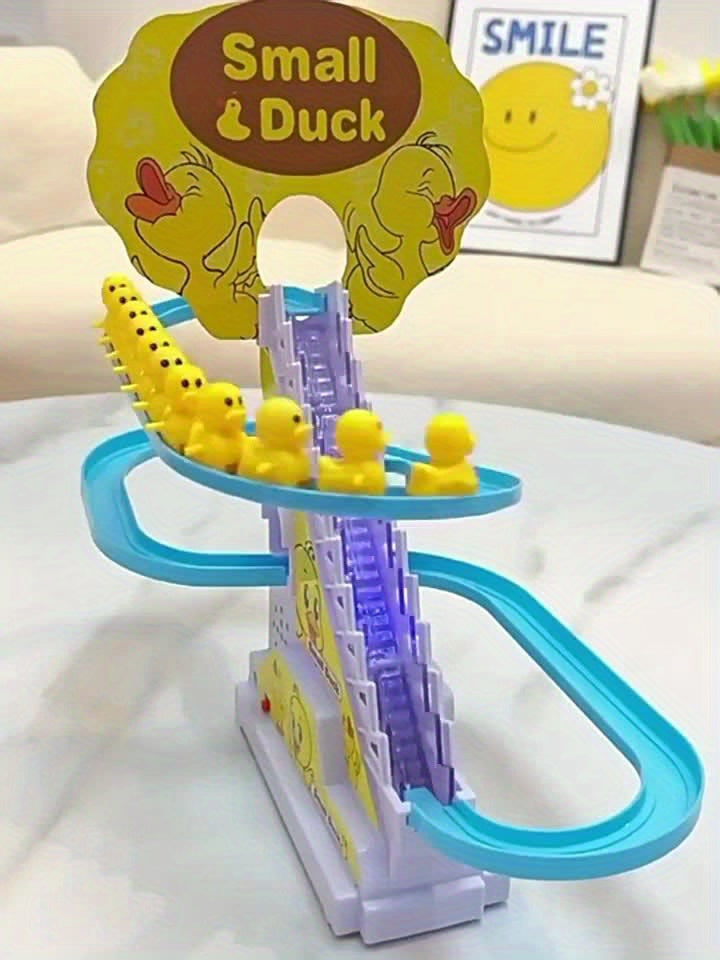 6 Ducklings Climbing Toy – Electric Slide with Lights & Music, Top Holiday Gift