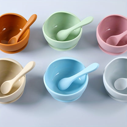 Kids Feeding Bowl & Spoon – Safe, Non-Slip, Holiday Gift Ready