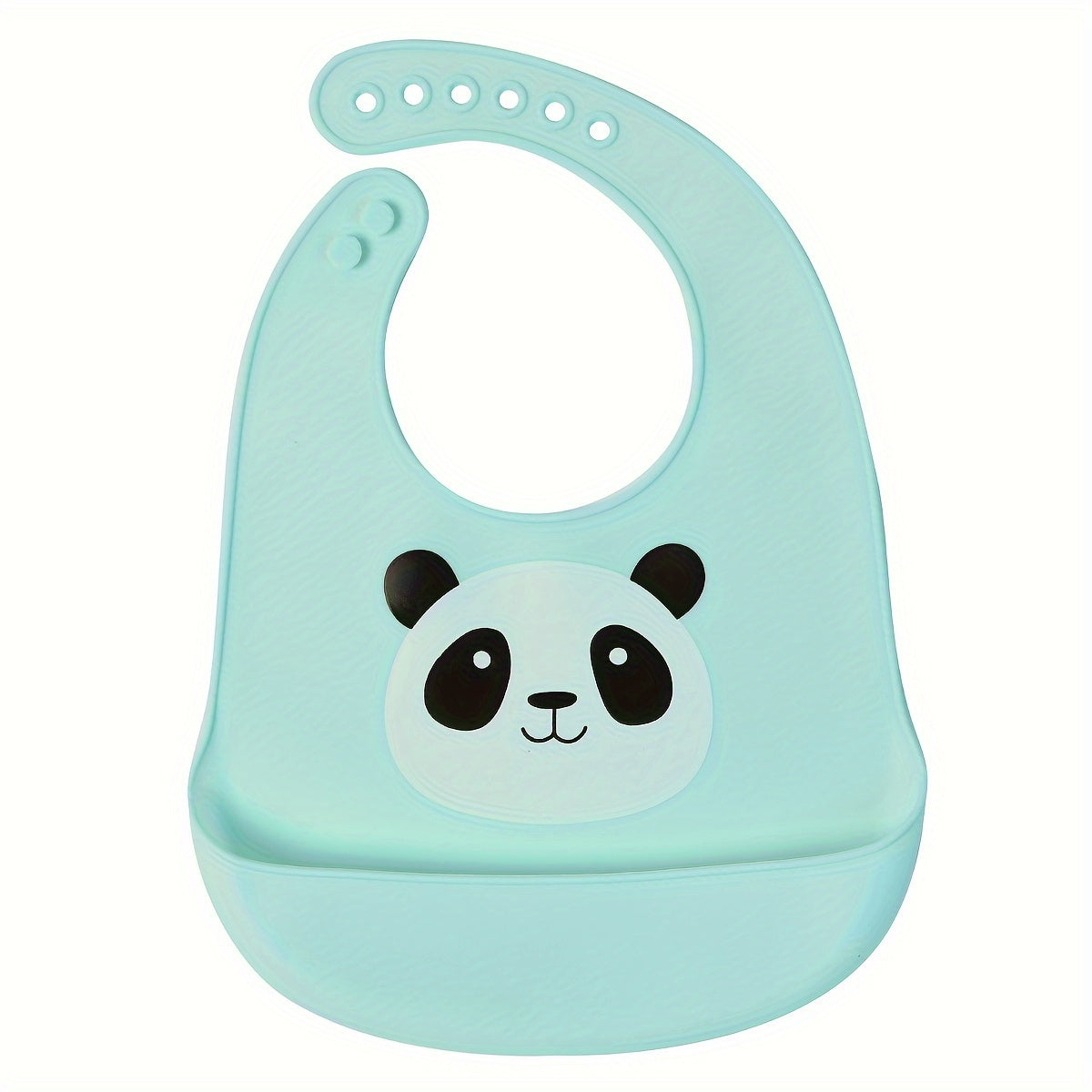 🐼 Cute Panda Silicone Bib – Waterproof, Adjustable, Dishwasher Safe (6M–6Y)