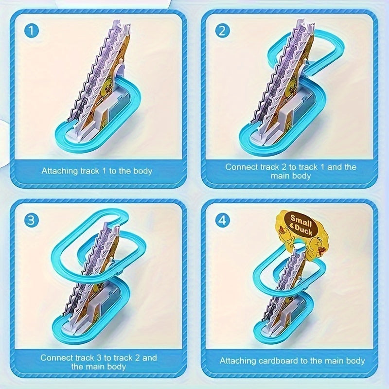 6 Ducklings Climbing Toy – Electric Slide with Lights & Music, Top Holiday Gift