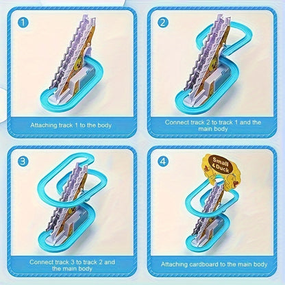 6 Ducklings Climbing Toy – Electric Slide with Lights & Music, Top Holiday Gift