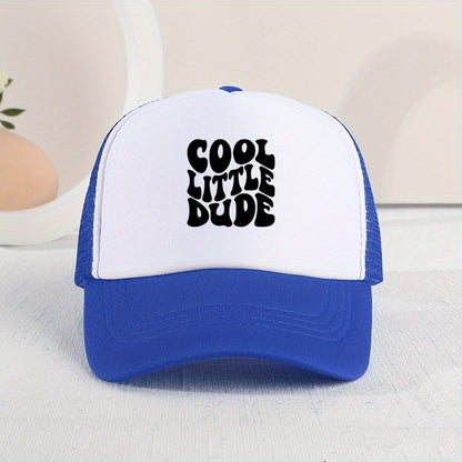 Cool Little Dude" Mesh Cap – Trendy Summer Hat for Kids