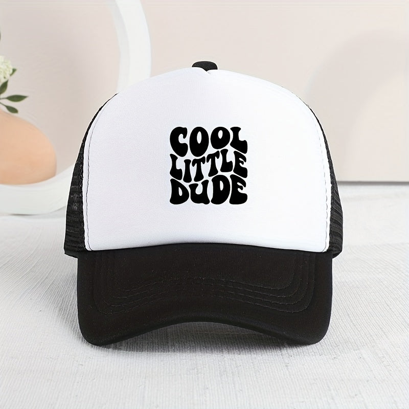 Cool Little Dude" Mesh Cap – Trendy Summer Hat for Kids