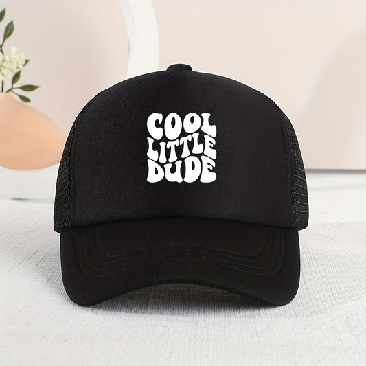 Cool Little Dude" Mesh Cap – Trendy Summer Hat for Kids