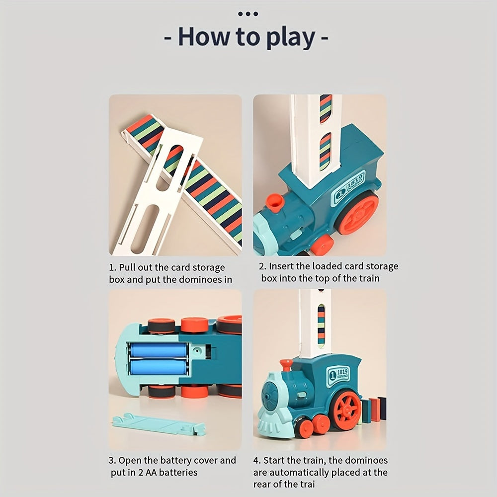 🚂 Domino Train Set – Fun & Educational Building Blocks for Kids