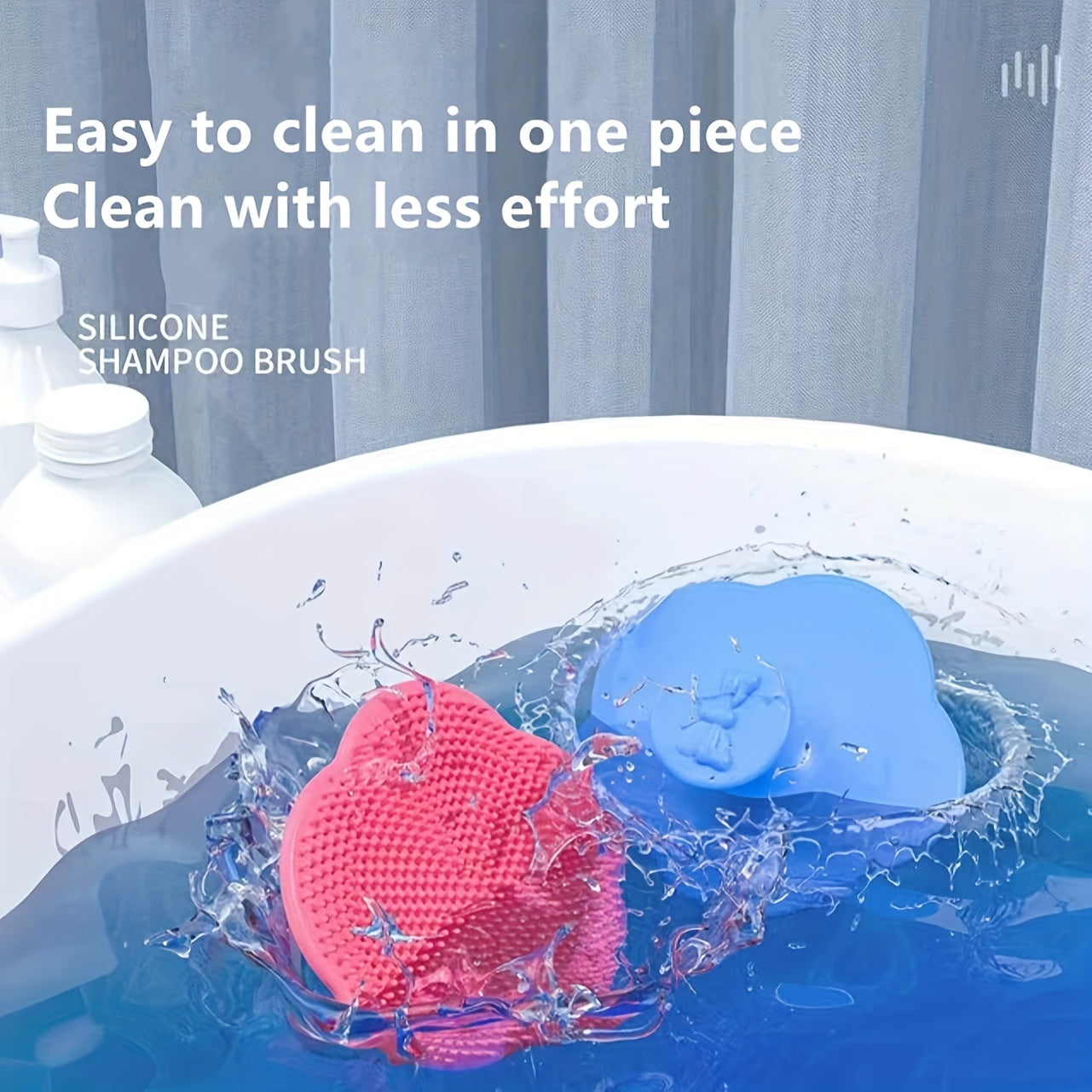 Bath Brush, Cradle Cap Brush, Silicone Massage Brush, Silicone Scrubbers Exfoliator Brush