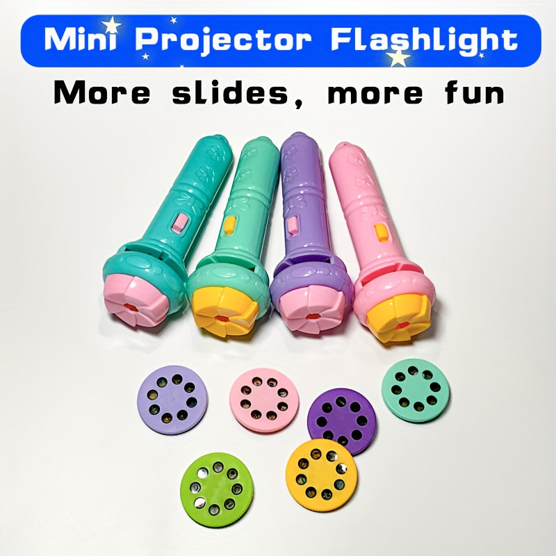 Projection Flashlight Toy – 32 Patterns with Animals, Dinosaurs & More