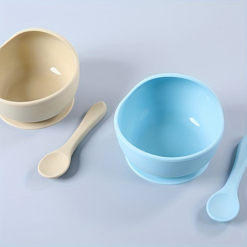 Kids Feeding Bowl & Spoon – Safe, Non-Slip, Holiday Gift Ready