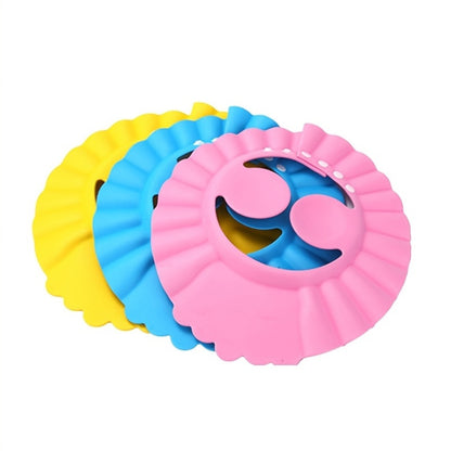 1pc Adjustable Blue Shampoo Cap for Kids – Thick, Ear-Protecting Shower Hat