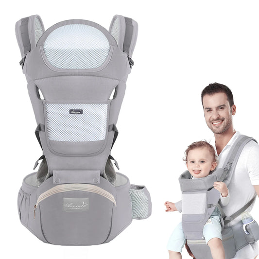 Ergonomic Baby Carrier with Waist Stool – Multi-Use for Newborn to Toddler