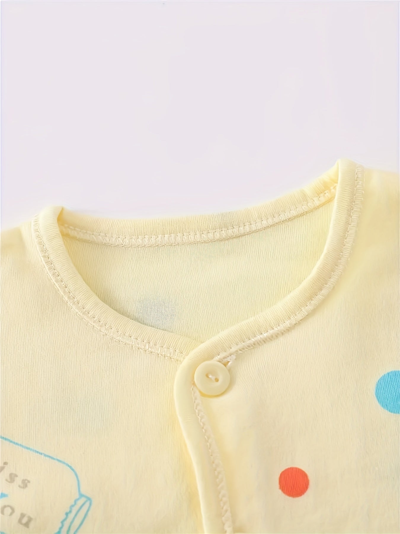 7-Piece Baby Girl Cotton Set – Cute Bear & Bunny Prints, All-Season Comfort