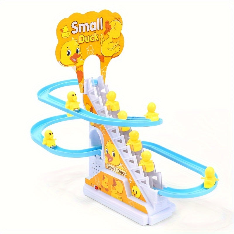 6 Ducklings Climbing Toy – Electric Slide with Lights & Music, Top Holiday Gift