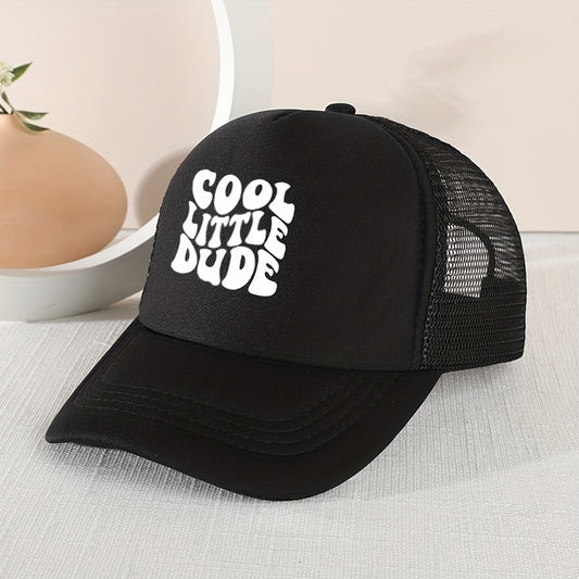 Cool Little Dude" Mesh Cap – Trendy Summer Hat for Kids