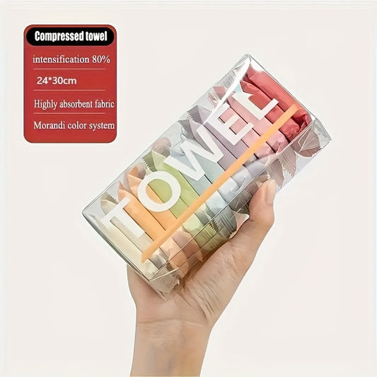 Compressed Towels (14pcs/7pcs) – Expandable, Disposable & Travel-Friendly