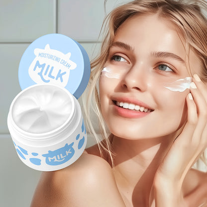 LAIKOU 5pcs Milk Skincare – Cleanser, Serum, Cream & Tools