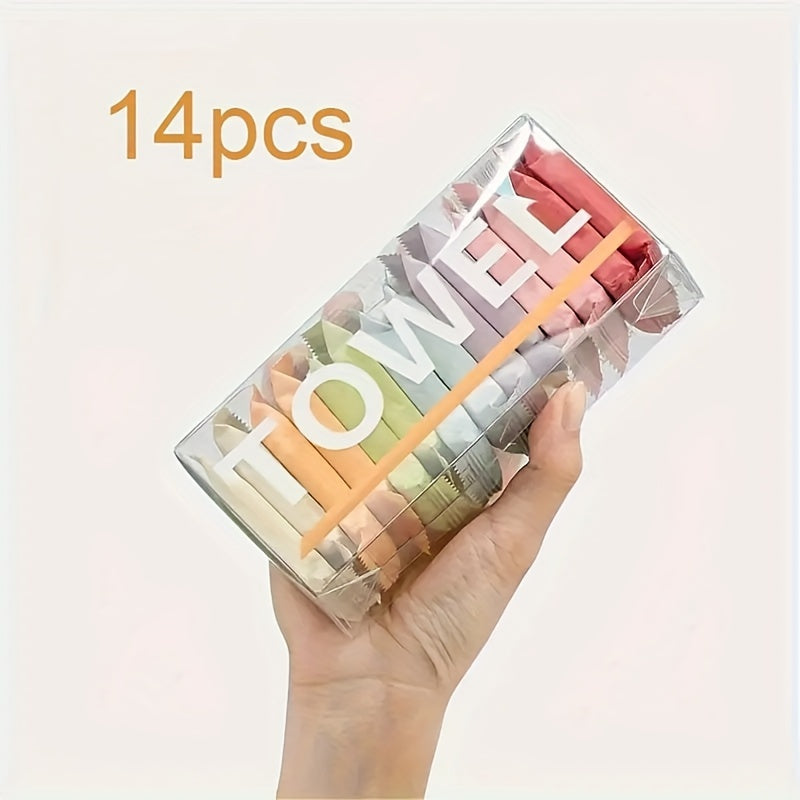 Compressed Towels (14pcs/7pcs) – Expandable, Disposable & Travel-Friendly
