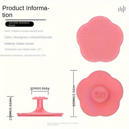 2pcs Baby Grooming Kit – Soft Silicone Brush & Gentle Comb (0–3Y)