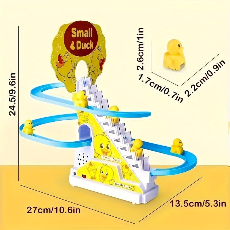 6 Ducklings Climbing Toy – Electric Slide with Lights & Music, Top Holiday Gift