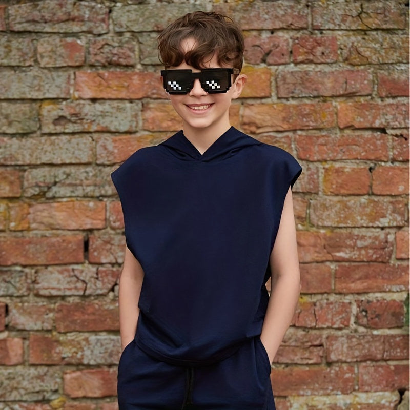 Pixelated Checkmark Glasses – Cool Party Eyewear for Kids